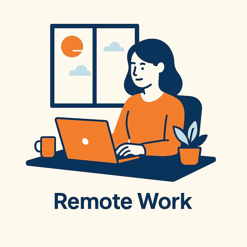 Remote work illustration